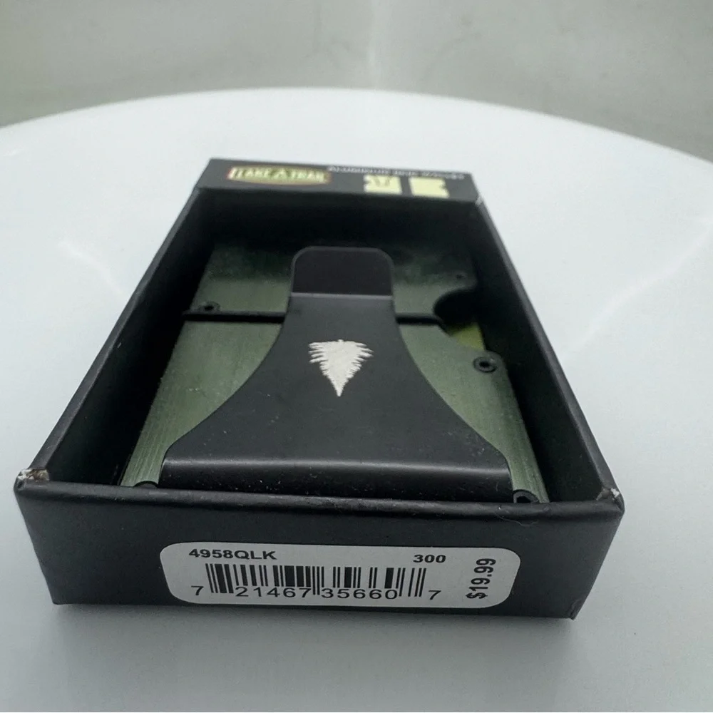 Lake & Trail Aluminum Brushed RFID Wallet - Green